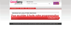 Desktop Screenshot of greatsong.francebillet.com