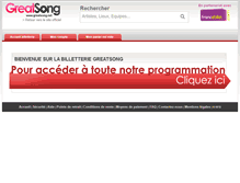 Tablet Screenshot of greatsong.francebillet.com