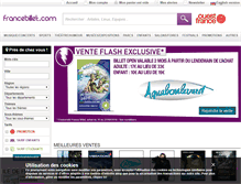 Tablet Screenshot of ouestfrance.francebillet.com