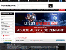 Tablet Screenshot of francebillet.com